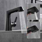 Single-Hole Basin Tap With Pull-Out Spray Head | Effortlessly Functional Home Essential for Clean, Organised Living