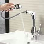 Single-Hole Basin Tap With Pull-Out Spray Head | Effortlessly Functional Home Essential for Clean, Organised Living