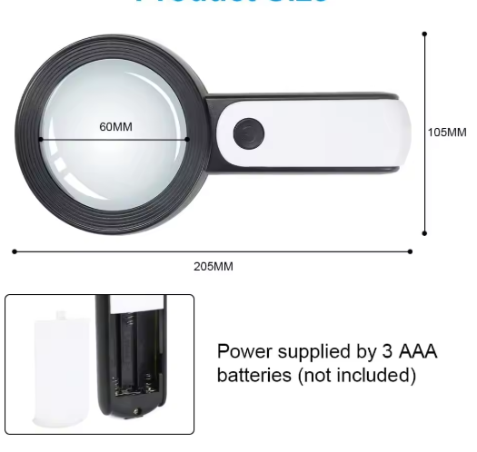 30x Magnifying Glass For Seniors | Compact, Stylish & Incredibly Useful — An Everyday Home Must-Have