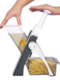 Kitchen Slicer With Adjustable Thickness And Collection Container | Restaurant-Quality Results in Your Own Kitchen — Every Single Time