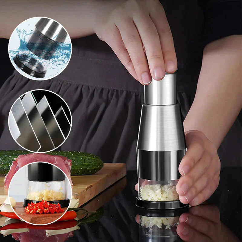 Compact Garlic Chopper for Fine Chopping | Stylish Home Essential That Transforms & Elevates Your Living Space