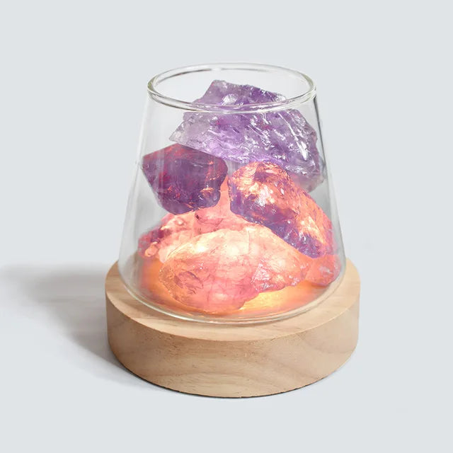 Himalayan Salt Lamp — Crystal Night Light & Essential Oil Diffuser | Stylish Home Essential That Transforms & Elevates Your Living Space