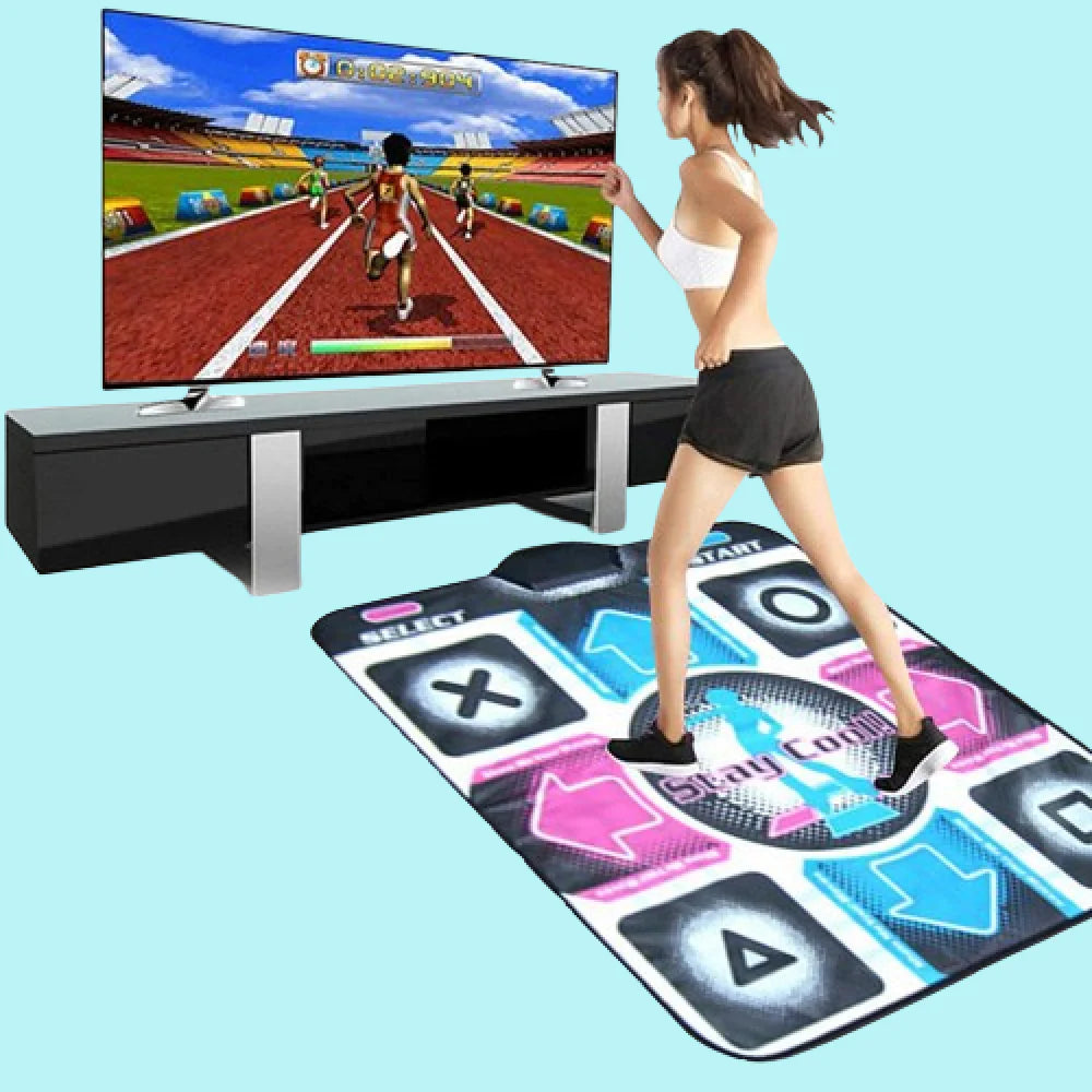 Interactive dance mat with music and motion sensor for playful fitness training | Professional-Grade Fitness Equipment for Home & Gym Training