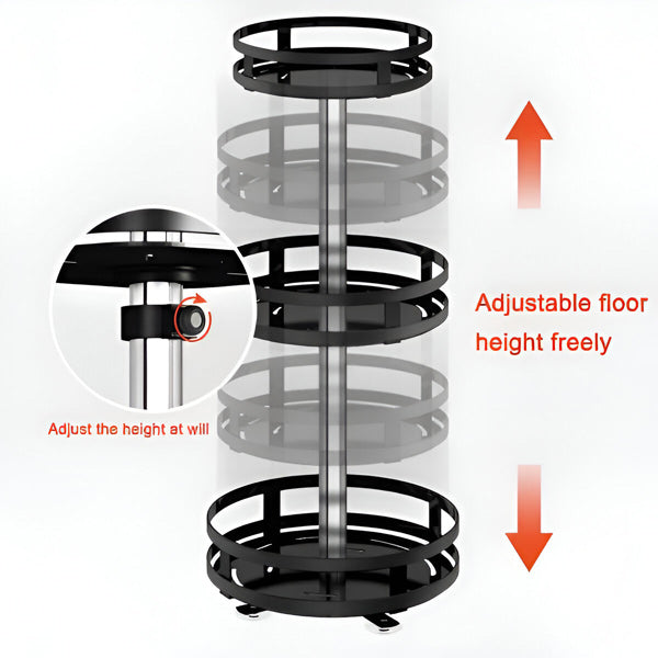 3-Tier Swivel Metal Organizer | Practical, Beautiful & Built to Last — The Smart Choice for Any Home