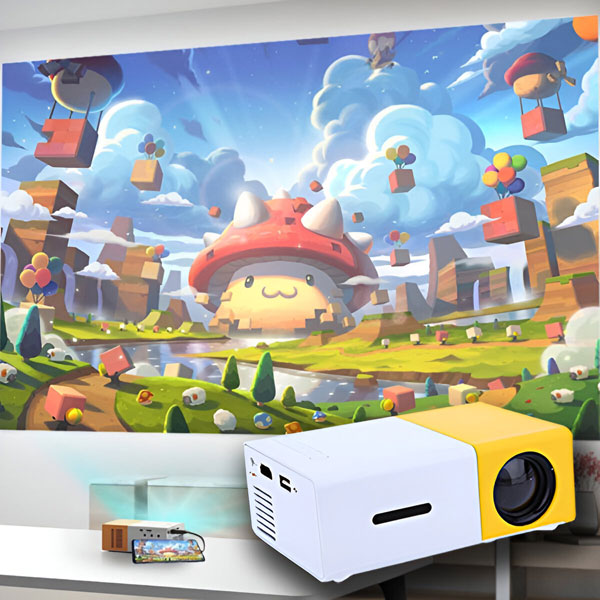High-Quality HD Mini Home Cinema Projector | Intelligent Design Meets Reliable, Long-Lasting Everyday Performance