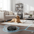 Smart robot vacuum cleaner with ultra-quiet cleaning and HEPA filtration | Compact, Stylish & Incredibly Useful — An Everyday Home Must-Have