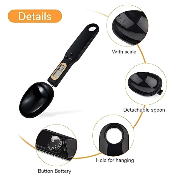 Spoon with Built-in Digital Scale | Quality Home Accessory Built to Look Great & Last for Years