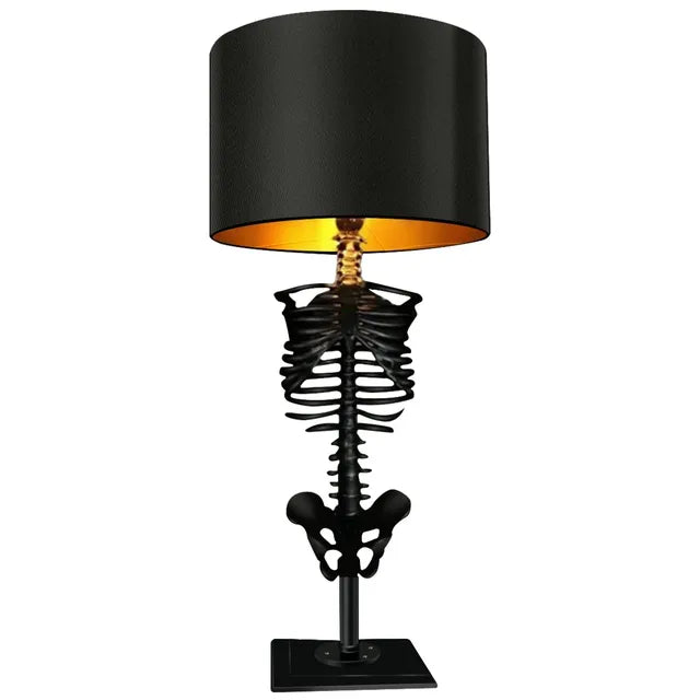Handcrafted Gothic Skeleton Table Lamp | Effortlessly Functional Home Essential for Clean, Organised Living