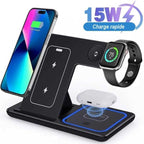 3-in-1 Wireless Induction Charger for iPhone | Compact, Powerful & Ready to Go — Premium Tech at Outstanding Value