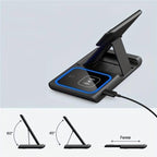 3-in-1 Wireless Induction Charger for iPhone | Compact, Powerful & Ready to Go — Premium Tech at Outstanding Value