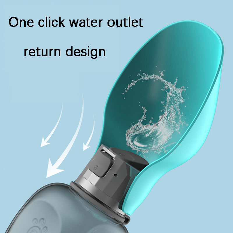 Travel Water Bottle For Dogs With Foldable Leak-proof Bowl, Large Capacity 27.05oz | Designed for Happy, Healthy, Well-Loved Pets of Every Breed
