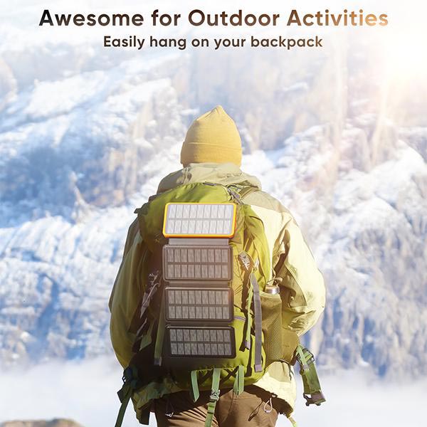 25000mAh high-performance solar power bank — quick charge | Easy-Care Garden Essential That Transforms Any Outdoor Space