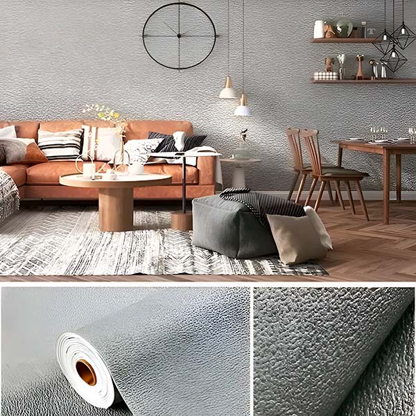 Self-Adhesive Textured Wallpaper | Effortlessly Functional Home Essential for Clean, Organised Living