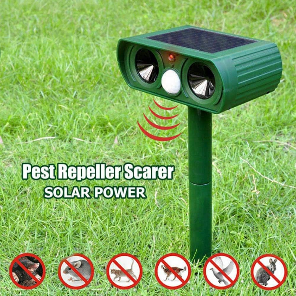 Solar-powered Ultrasonic Animal Repellent | Premium Outdoor Essential for Garden Lovers — Built to Last Outdoors