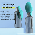 Travel Water Bottle For Dogs With Foldable Leak-proof Bowl, Large Capacity 27.05oz | Designed for Happy, Healthy, Well-Loved Pets of Every Breed