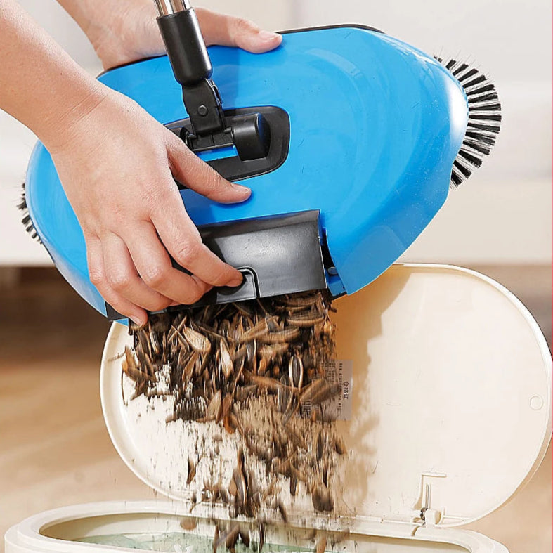 Manual 2-in-1 Broom with Rotating Brush | Practical, Beautiful & Built to Last — The Smart Choice for Any Home