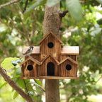 Handcrafted Wooden Birdhouse With 6 Holes | Premium Pet Care — Safe, Durable & Trusted by Pet Owners Everywhere