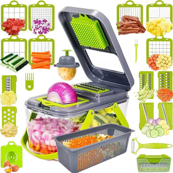 18-In-1 Vegetable Slicer | Professional-Quality Kitchen Tool Trusted by Home Chefs Everywhere