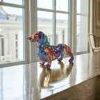 Colorful Dachshund Statue | Stylish Home Essential That Transforms & Elevates Your Living Space