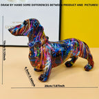 Colorful Dachshund Statue | Stylish Home Essential That Transforms & Elevates Your Living Space
