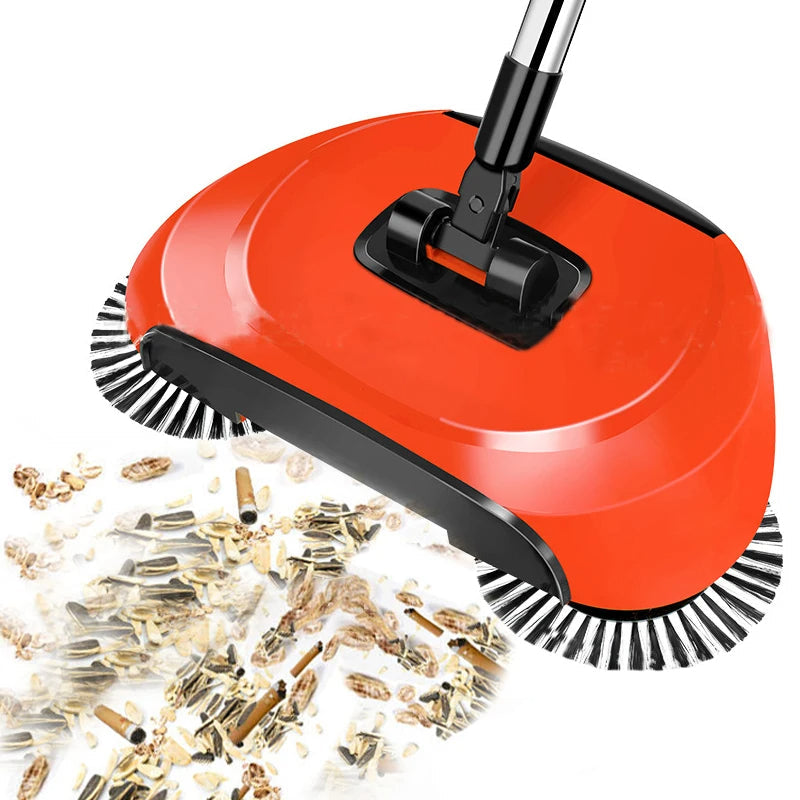 Manual 2-in-1 Broom with Rotating Brush | Practical, Beautiful & Built to Last — The Smart Choice for Any Home