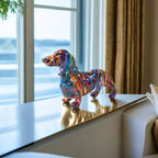 Colorful Dachshund Statue | Stylish Home Essential That Transforms & Elevates Your Living Space