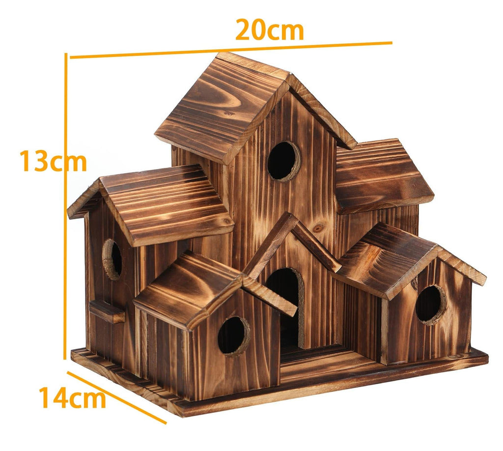 Handcrafted Wooden Birdhouse With 6 Holes | Premium Pet Care — Safe, Durable & Trusted by Pet Owners Everywhere