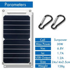Solar Panel With Portable USB Battery, Waterproof | Make Your Garden Beautiful, Functional & the Envy of the Neighbourhood