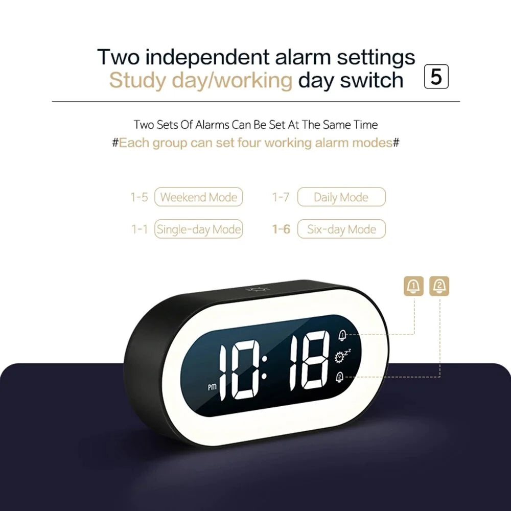 Gentle Light Alarm Clock | Stylish Home Essential That Transforms & Elevates Your Living Space