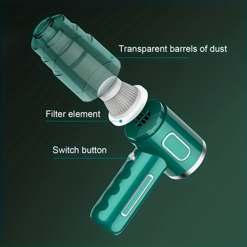 Portable USB Rechargeable Vacuum Cleaner for Car and Home | The Tech Upgrade You Didn't Know You Needed — Until You Try It