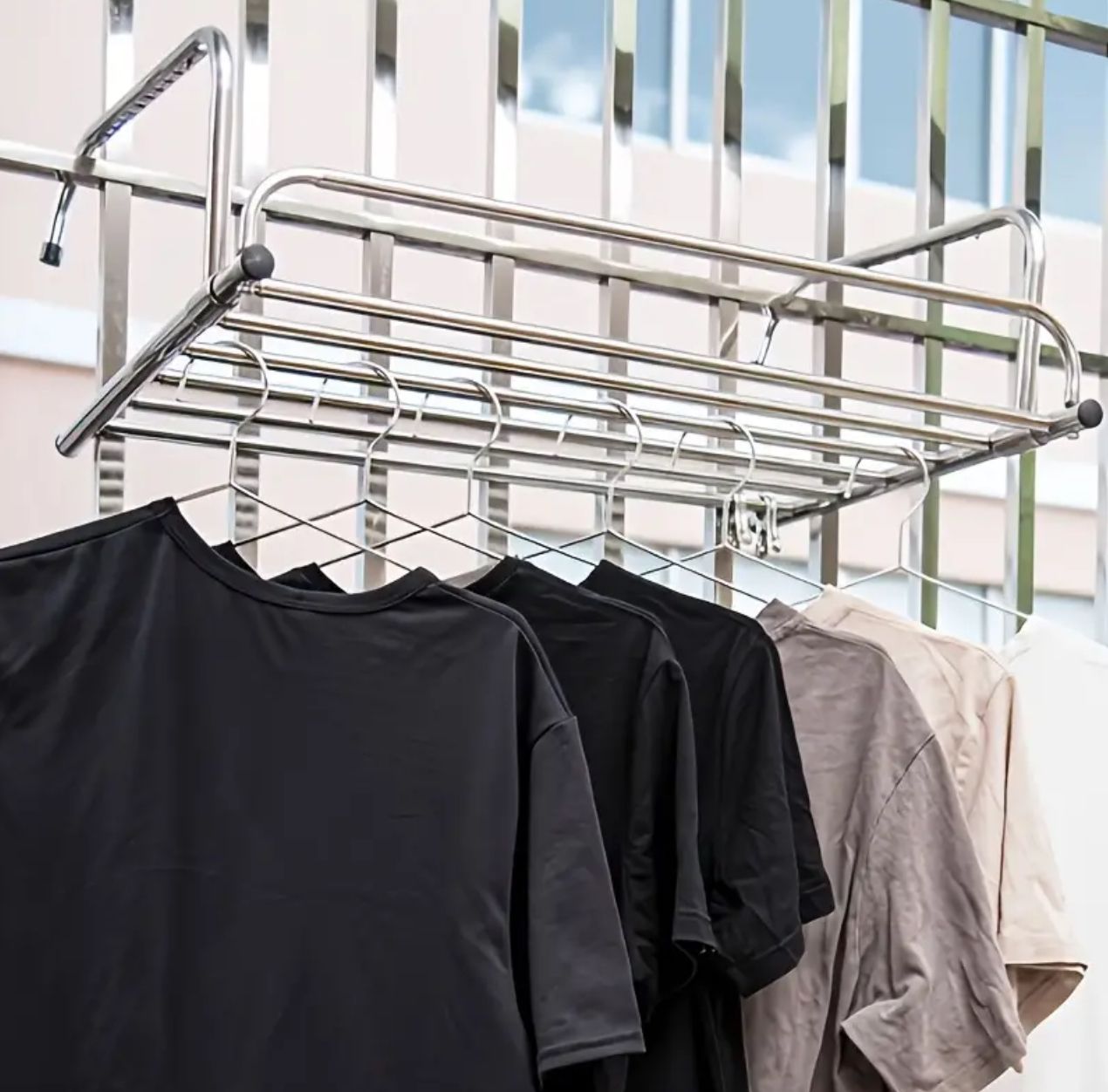 Stainless Steel Extendable Foldable Balcony Clothes Dryer | Style and Practicality Finally Together — The Modern Home Essential