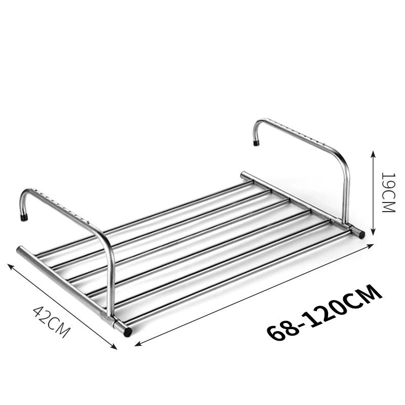 Stainless Steel Extendable Foldable Balcony Clothes Dryer | Style and Practicality Finally Together — The Modern Home Essential