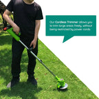 Powerful Electric Battery Operated Cordless Grass Trimmer | Hardy, Weather-Resistant & Beautifully Designed for Your Outdoor Space