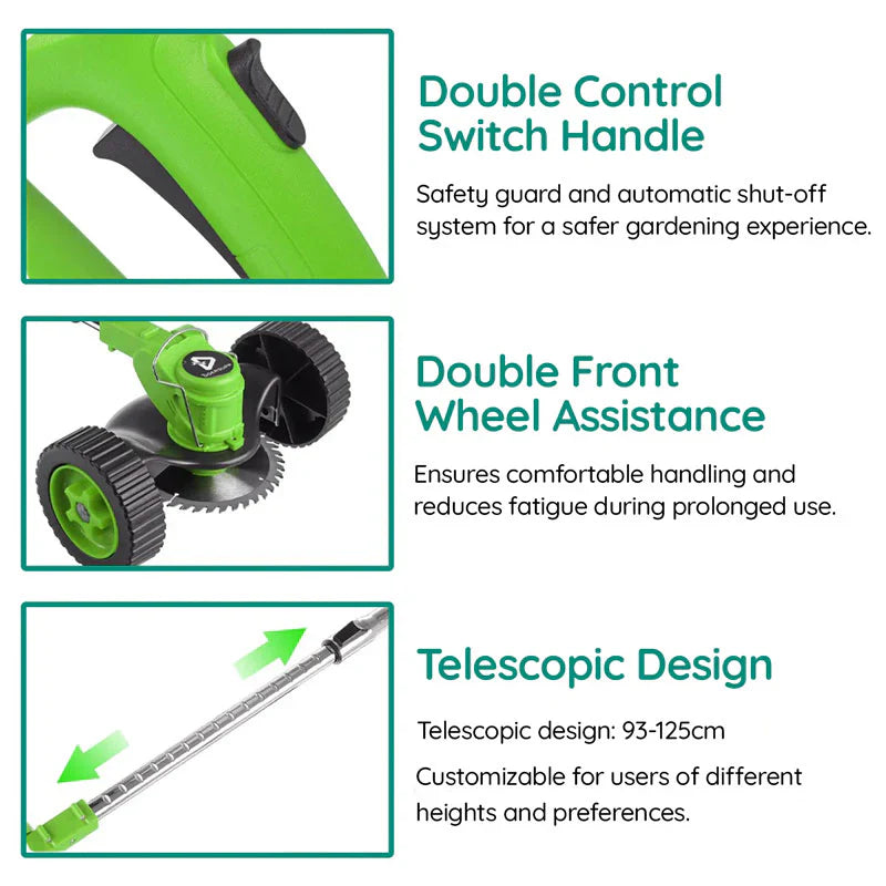 Powerful Electric Battery Operated Cordless Grass Trimmer | Hardy, Weather-Resistant & Beautifully Designed for Your Outdoor Space
