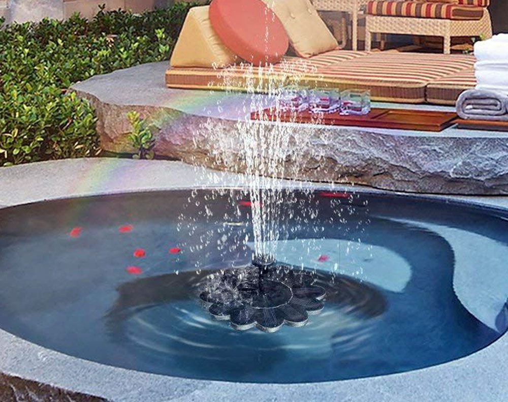 Flower-Shaped Water Fountain For Ponds And Pools | Built for British Weather — Durable, Attractive Outdoor Design