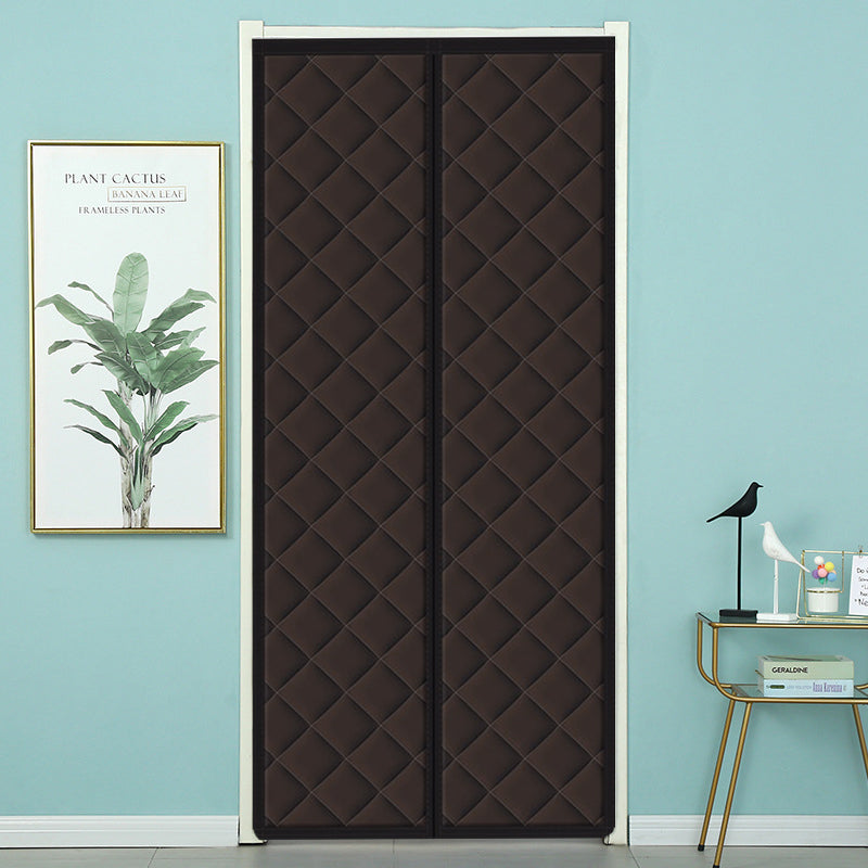 Magnetic Thermal Door Insulation Curtain | Heavy Duty Draught Excluder Curtain for Energy Saving and Warmth