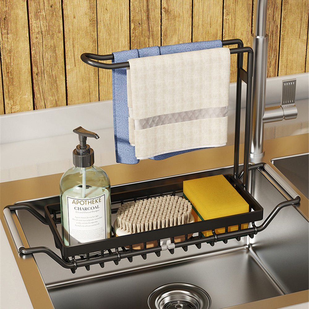 Adjustable Storage Shelf For The Sink | Effortlessly Functional Home Essential for Clean, Organised Living