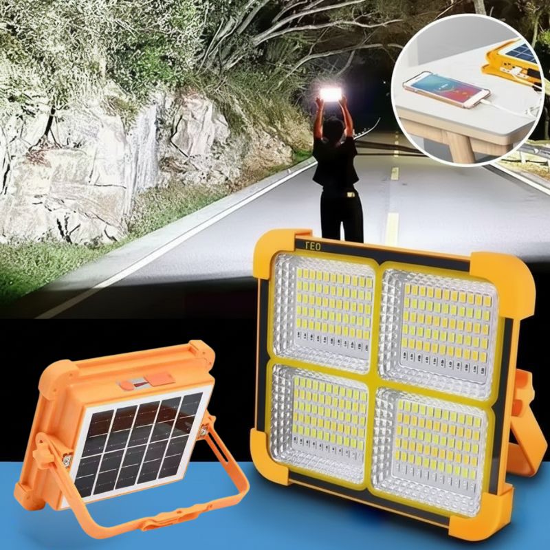 Solar Portable Camping Lantern | Foldable Waterproof LED Camp Light for Outdoor Use