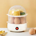 Double Layer Multifunctional Electric Egg Cooker | Perfect Boiled, Poached & Steamed Eggs Every Time