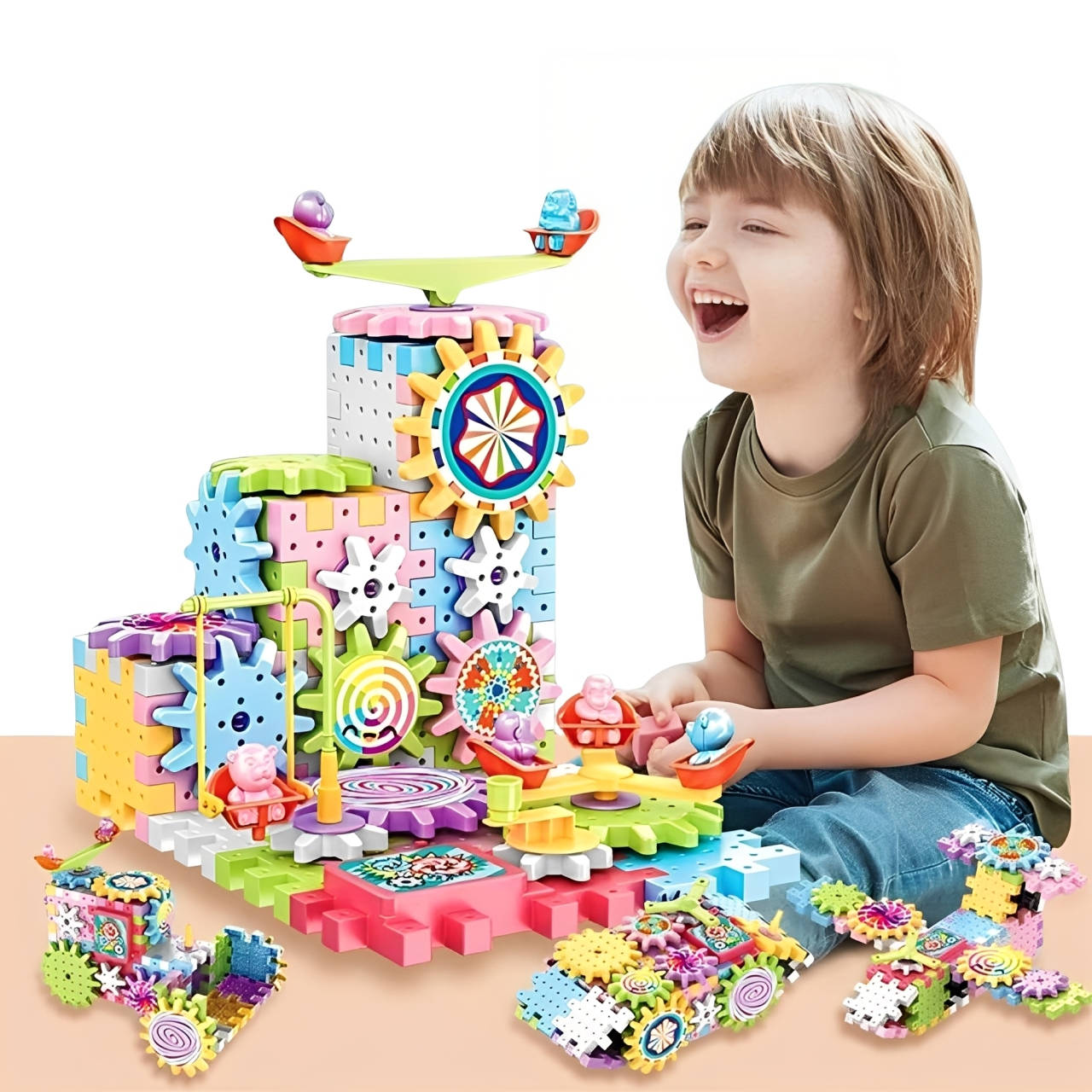 263 Pcs Kids Building Blocks Kit | Fun & Educational Toy for Curious, Creative, Confident Kids