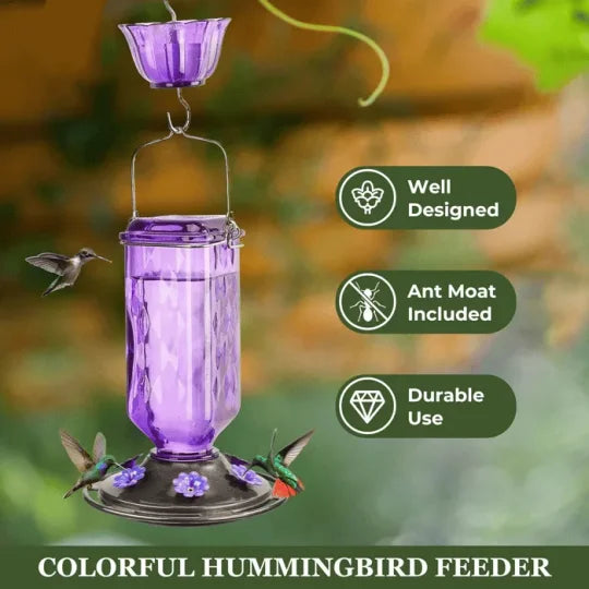 24oz Leak Proof Glass Hummingbird Feeder | Premium Pet Care — Safe, Durable & Trusted by Pet Owners Everywhere