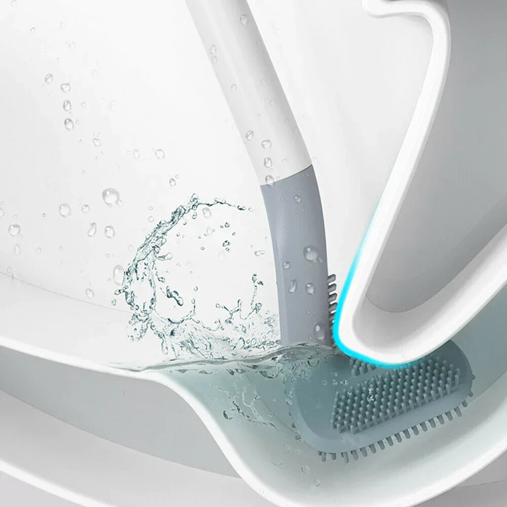 Hygienic Silicone Toilet Brush With Wall Mount | Quality Home Accessory Built to Look Great & Last for Years