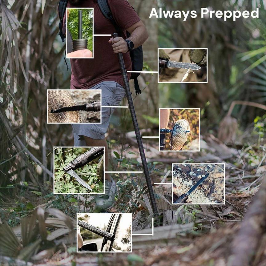 Tactical Walking Stick | Premium Outdoor Gear for Hikers, Campers, Cyclists & Explorers