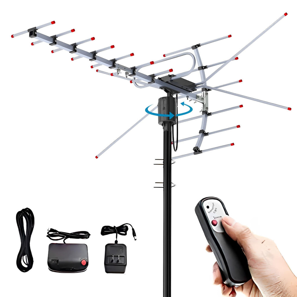 Extra Range 2025 Digital Outdoor HD TV Antenna with Full 360 Directional Motor Free HD Channels | Premium Quality, Thoughtful Design — Built for Real Everyday Life