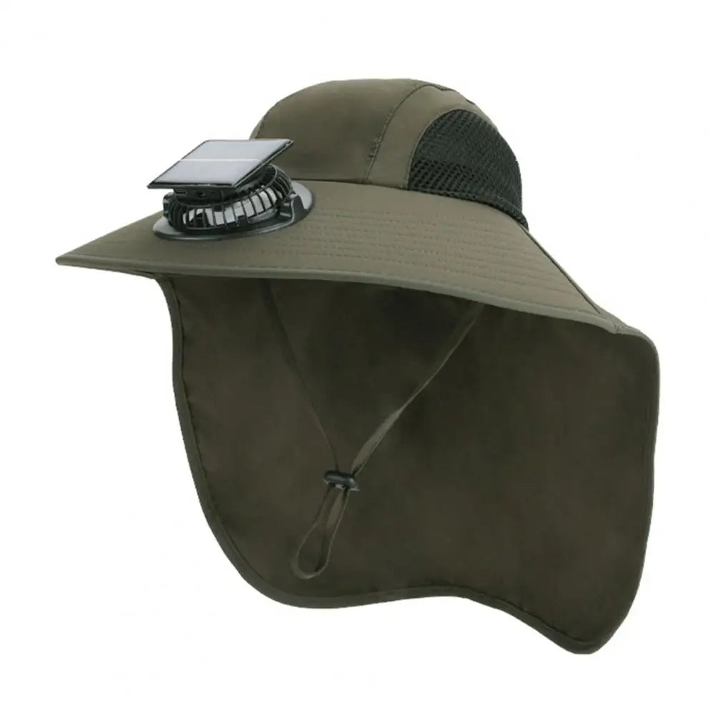 Solar Fan Hat with Wide Brim UV Protection | Premium Outdoor Essential for Garden Lovers — Built to Last Outdoors