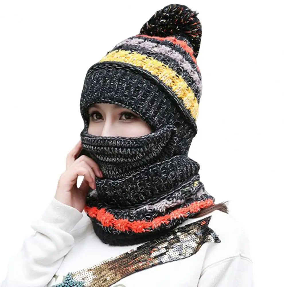 Cozy Knitted Hat Scarf Set with Velvet Lining | Thoughtfully Crafted Accessory — Timeless Style & Premium Quality Feel