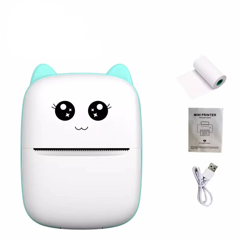 Mini Wireless Bluetooth Thermal Label Printer | Portable No-Ink Label Maker for iOS & Android