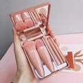 Mini Makeup Brush Set with Mirror | Stylish Home Essential That Transforms & Elevates Your Living Space