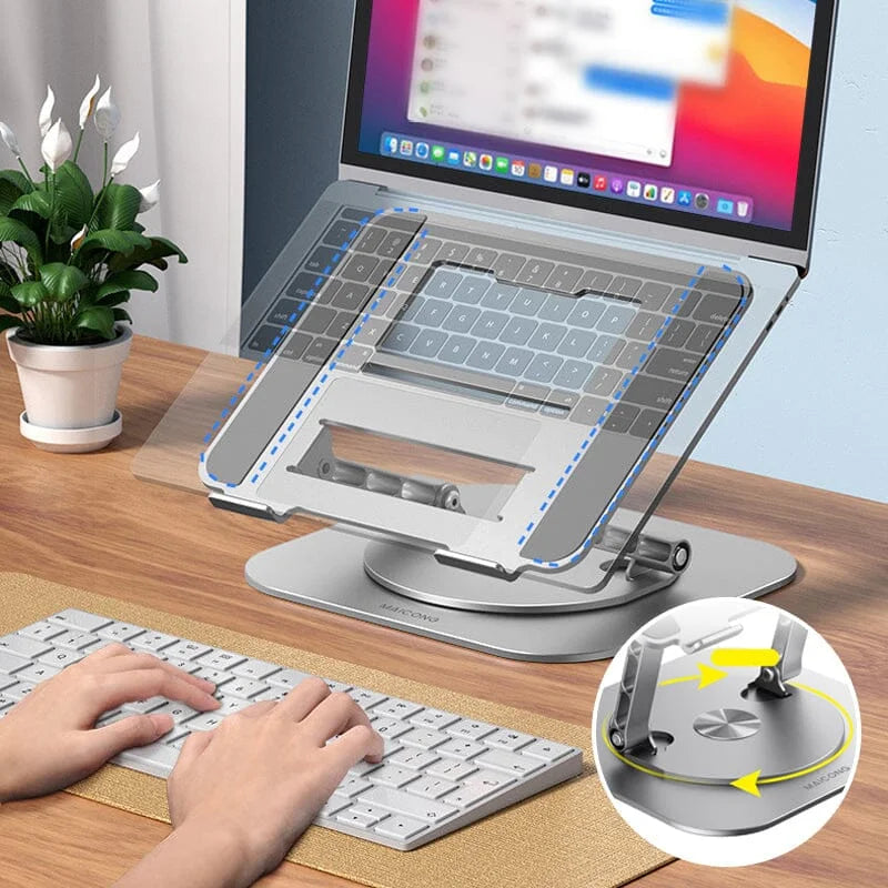 Laptop Stand Aluminum Alloy 360 Degree Rotating Bracket | High-Performance Tech Built for Modern, Busy, On-the-Go Lifestyles
