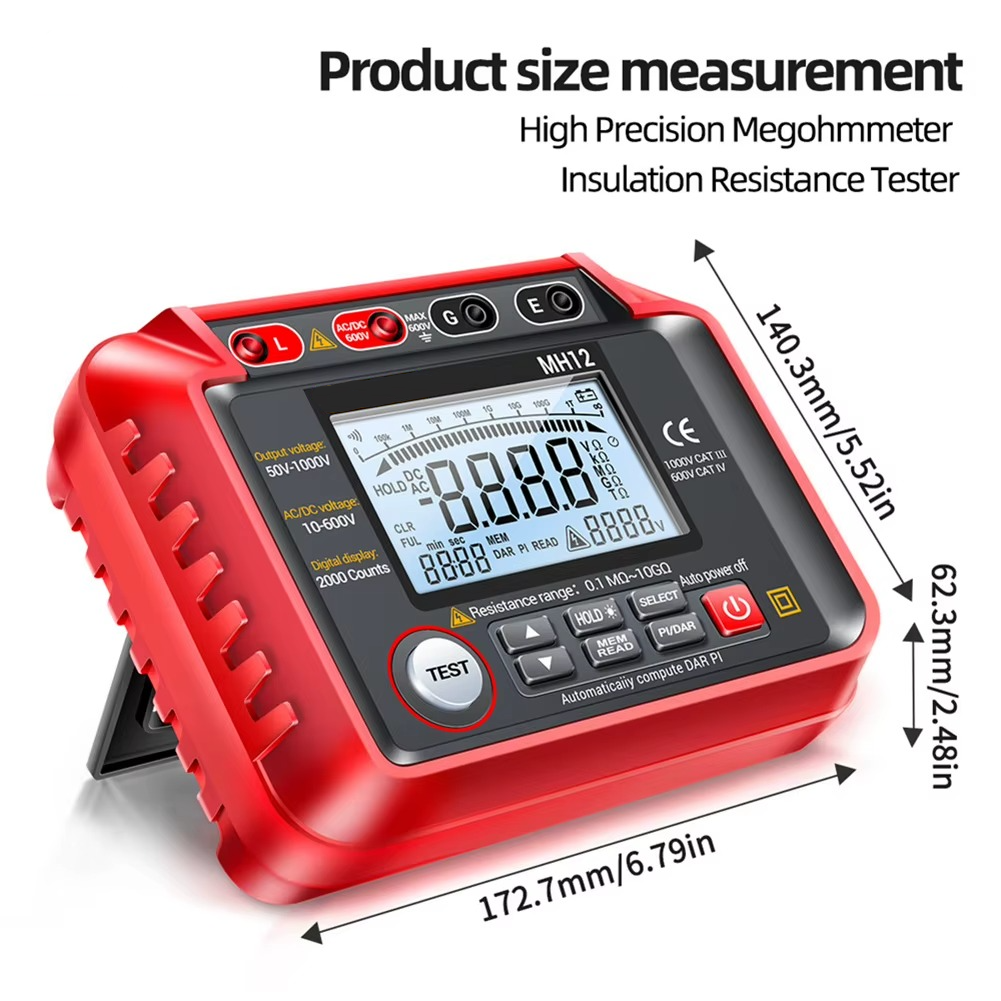 High Resistance Meter Voltage Tester Megohmmeter Tool | Compact, Powerful & Ready to Go — Premium Tech at Outstanding Value